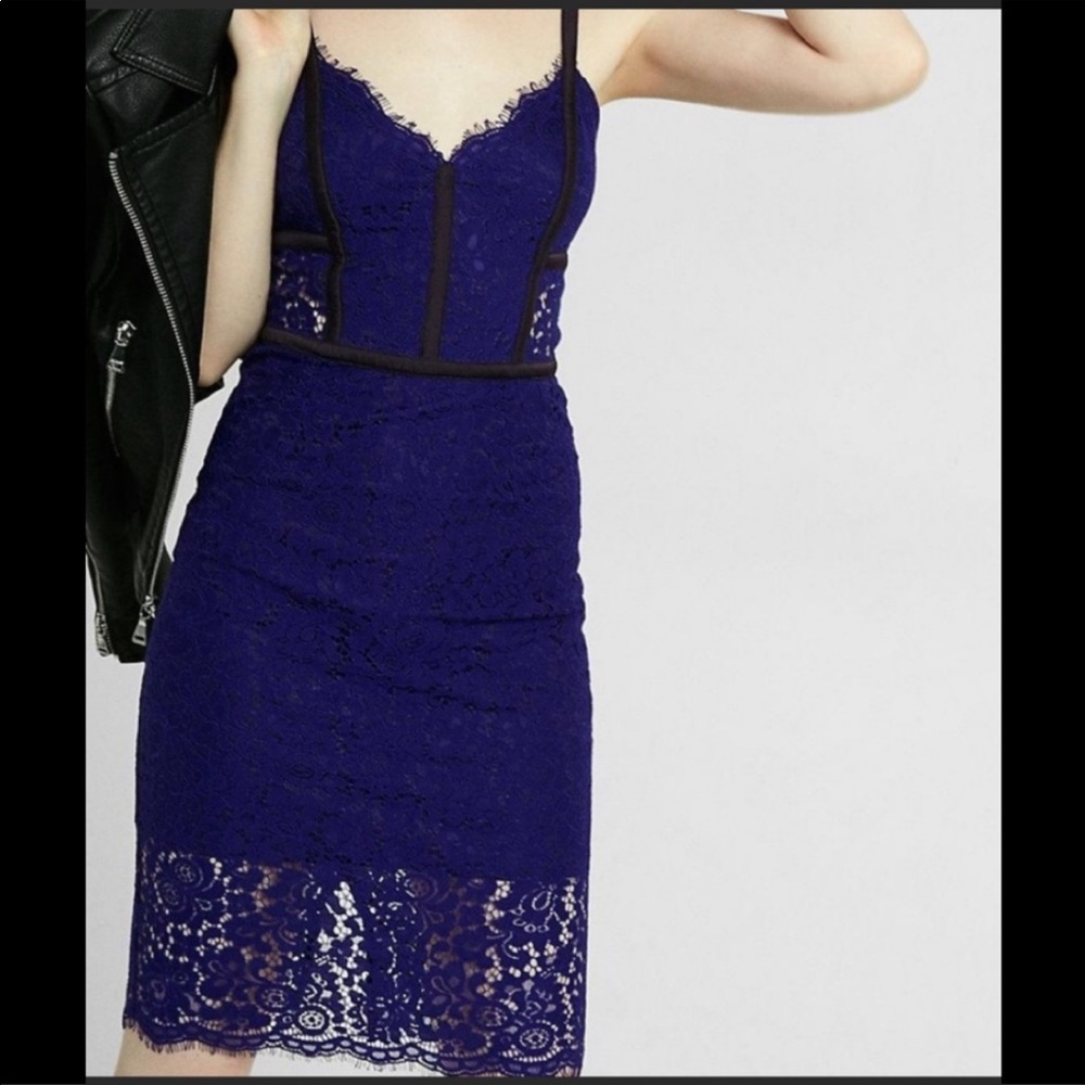 Blue lace Express Dress